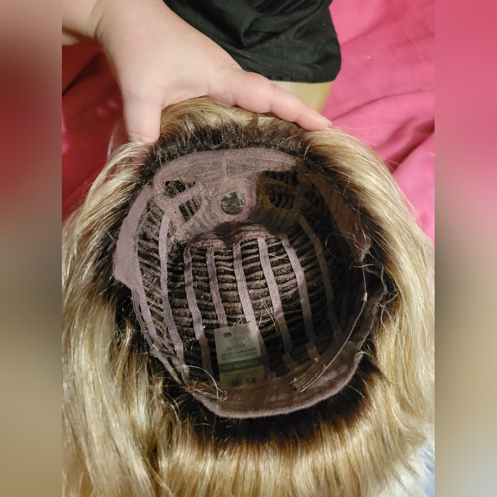 Ellen Wille Wig. Blonde Rooted. Layered With Bangs - Picture 10 of 10